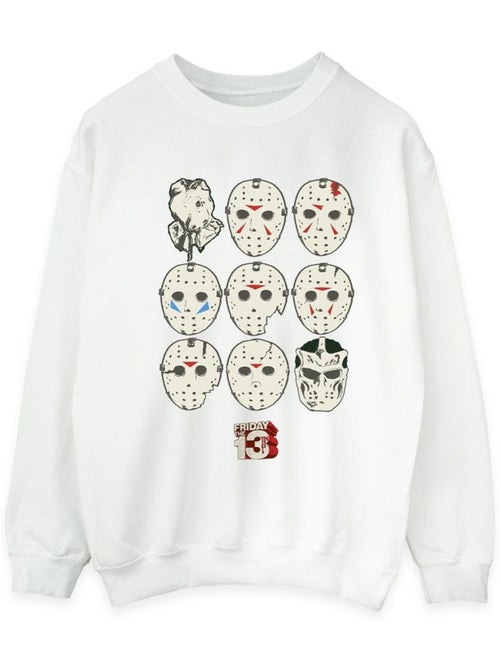 Sweat motif/style masques - vendredi 13 - Kiabi