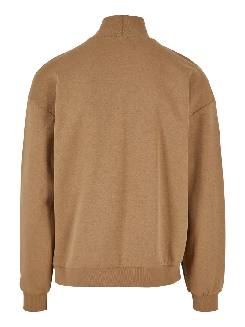 Sweat motif/style ras-du-cou - urban classics Beige foncé - Kiabi