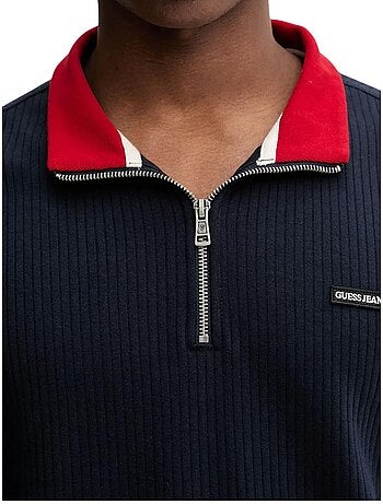 Sweat motif/style rayé - guess