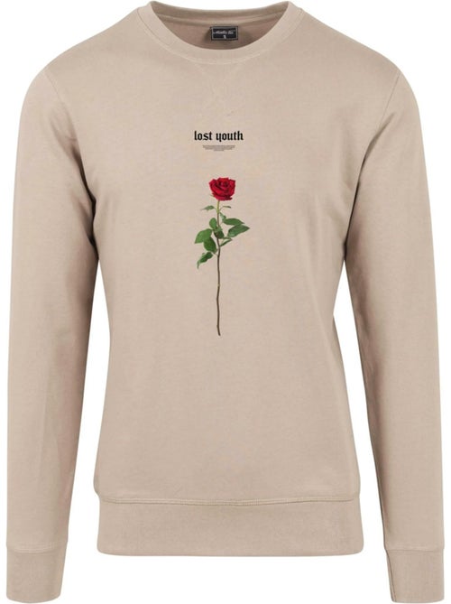 Sweat motif/style rose - lost youth - Kiabi