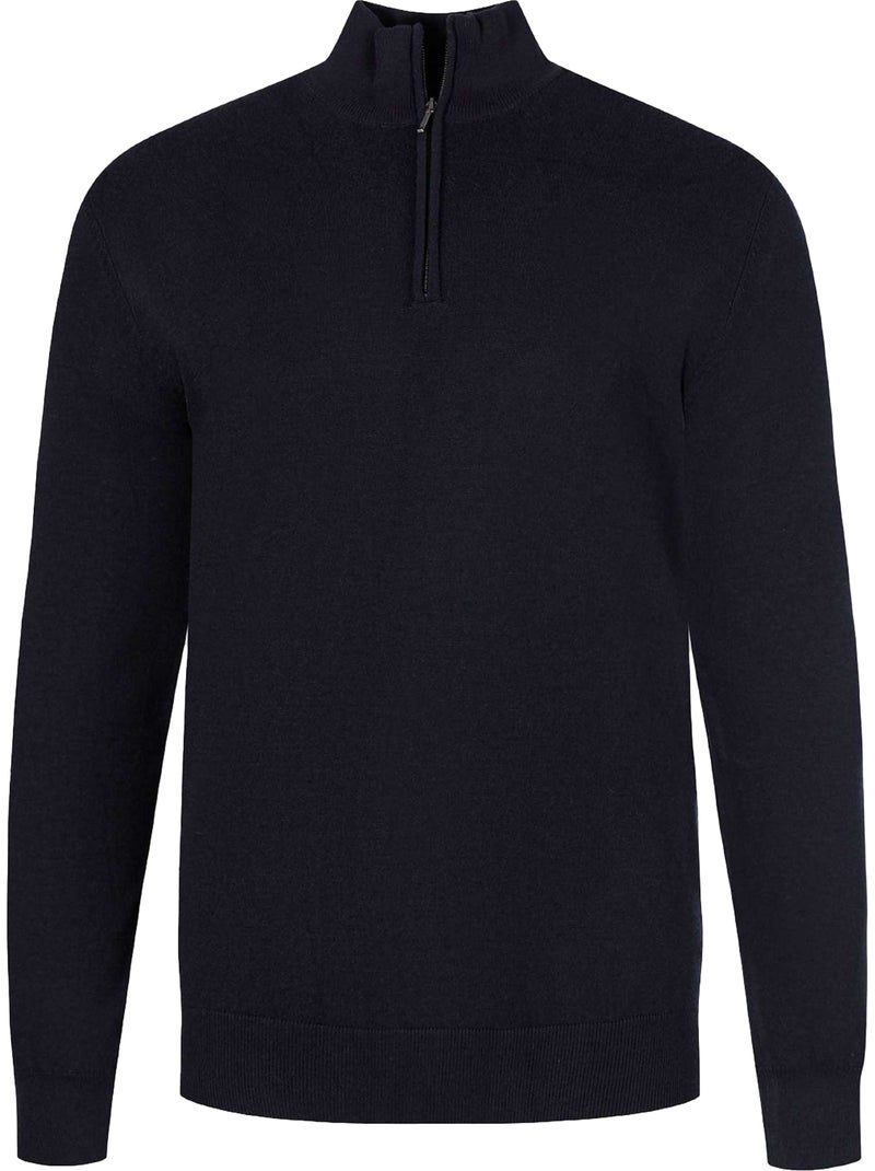 Sweat motif/style uni - respect Bleu foncé - Kiabi