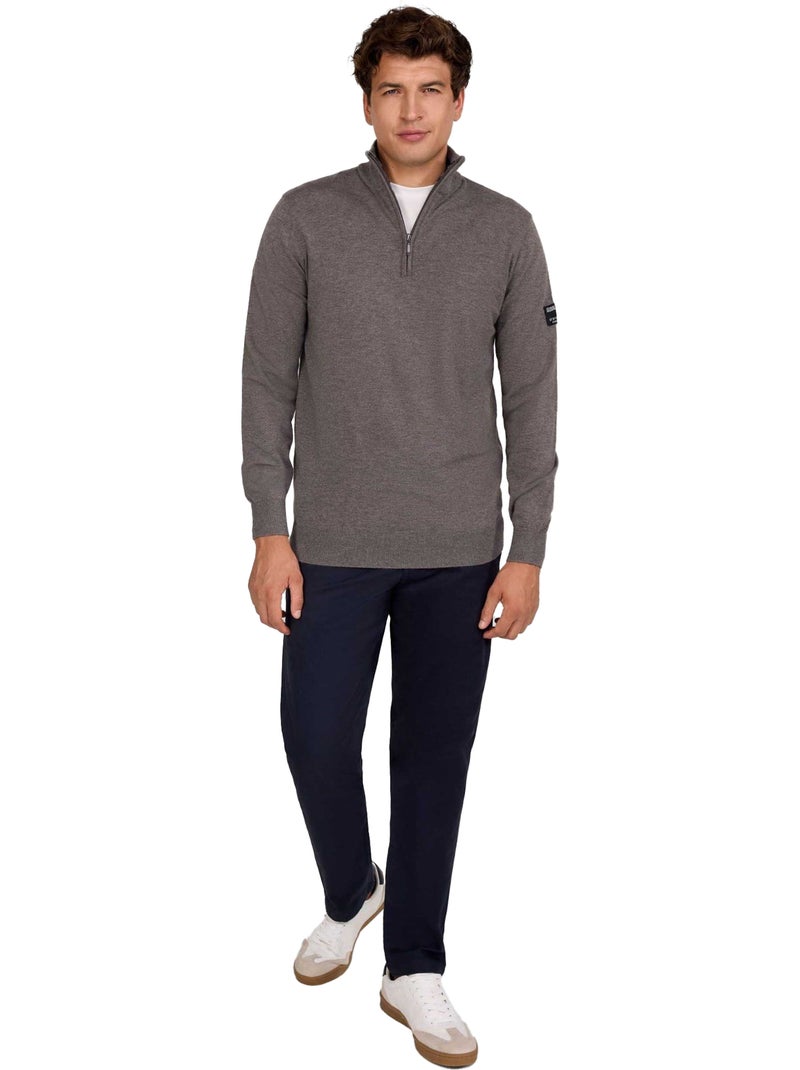 Sweat motif/style uni - respect Gris - Kiabi