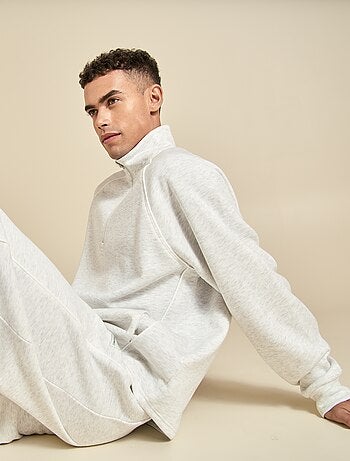 Ekstract - Sweat multi-sport avec col camionneur zippé