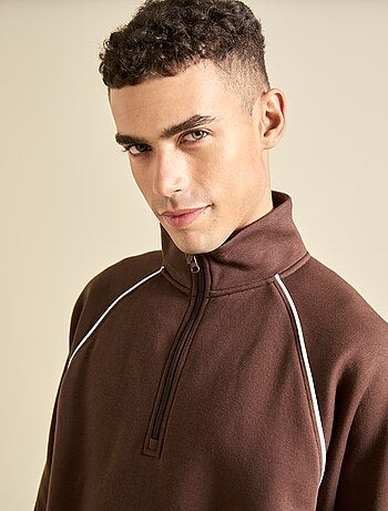 Ekstract - Sweat multi-sport avec col camionneur zippé