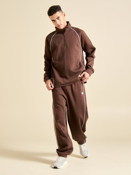 Sweat multi-sport avec col camionneur zippé - (ekstract) - Kiabi Sweat multi-sport avec col camionneur zippé - (ekstract) - Kiabi