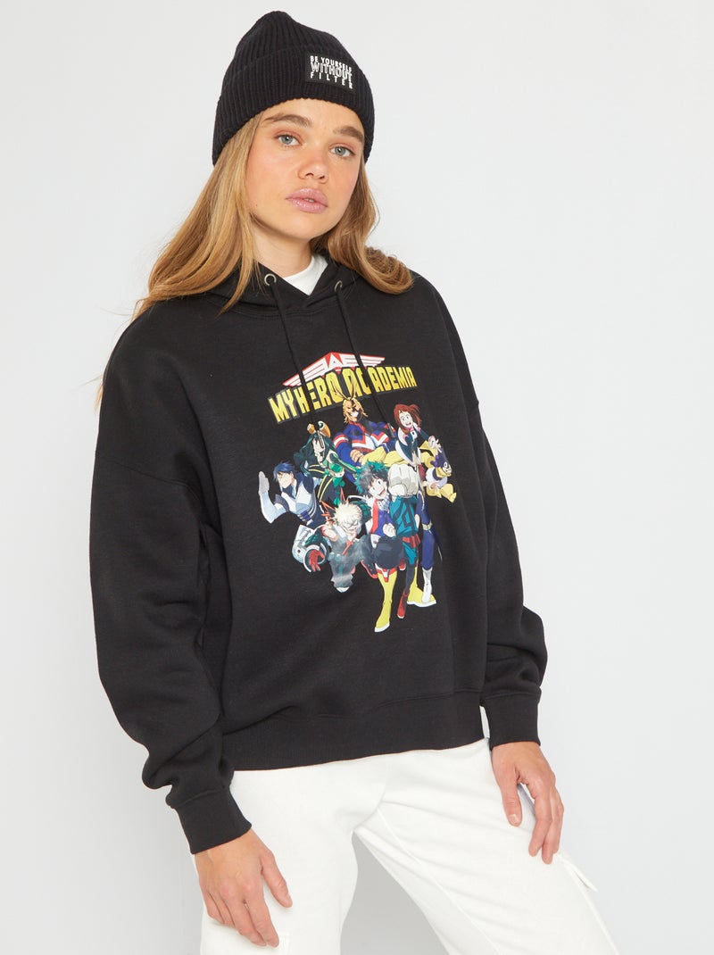 Sweat 'MY HERO ACADEMIA' noir - Kiabi