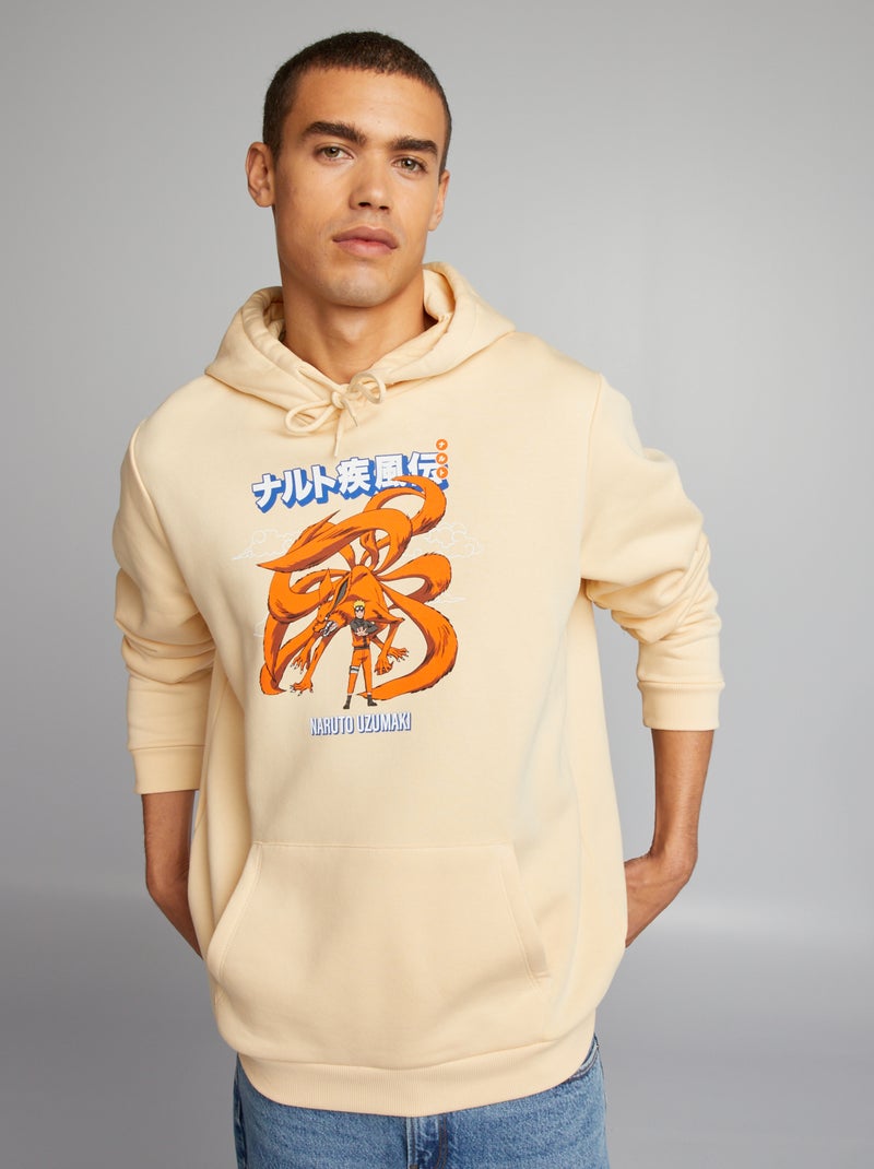 Sweat 'Naruto' en molleton Beige - Kiabi