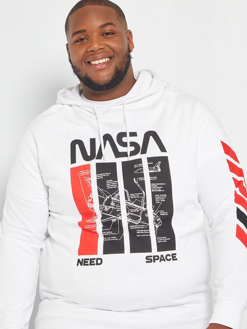 Sweat 'NASA' blanc - Kiabi