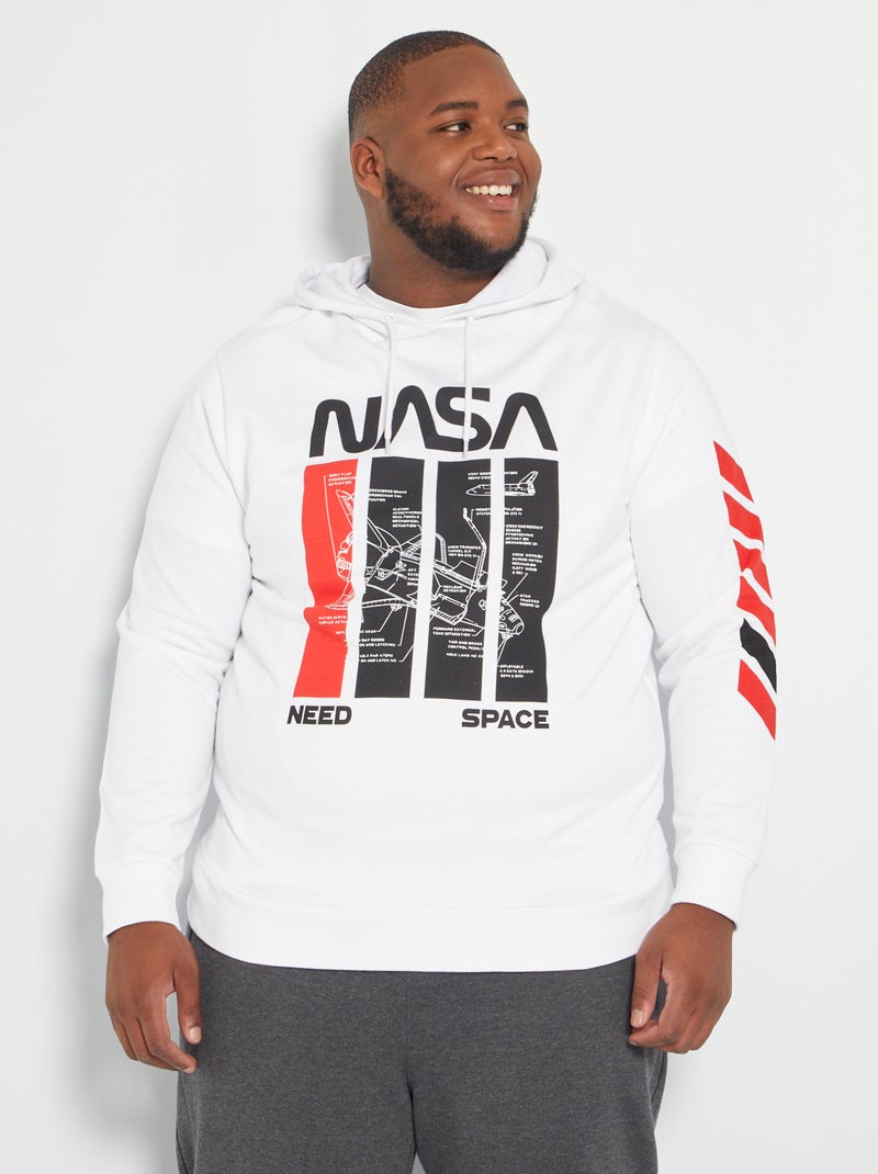 Sweat 'NASA' blanc - Kiabi