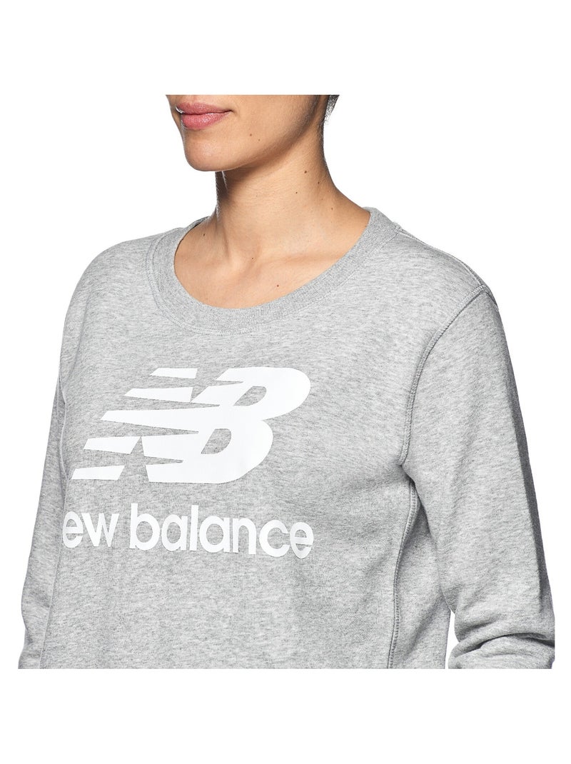 Sweat New Balance Essentials Crew WT91585 Gris - Kiabi