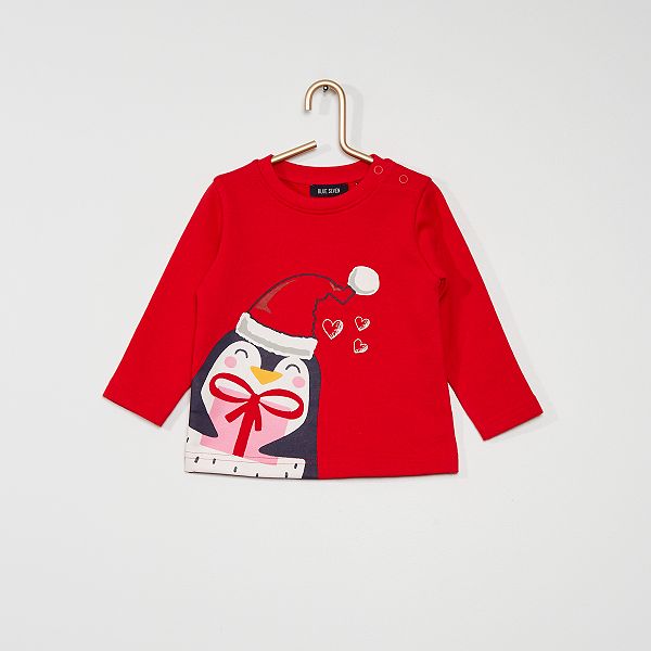 Sweat Noel Bebe Fille Rouge Kiabi 9 00