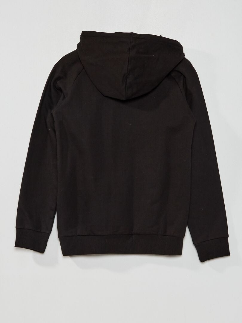 Sweat One Piece Capuche Noir Kiabi