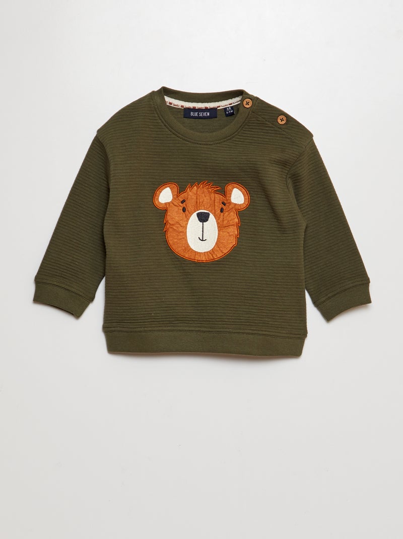 Sweat 'ours' - 'Obermeyer' Kaki - Kiabi
