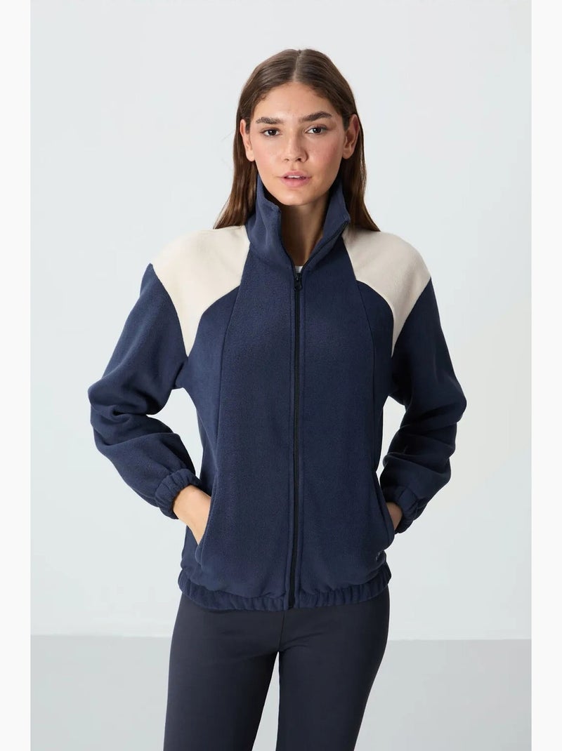 Sweat oversize à col zippé et blocs de couleur tommy Bleu marine - Kiabi