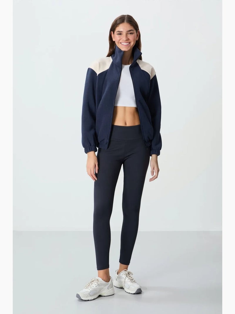 Sweat oversize à col zippé et blocs de couleur tommy Bleu marine - Kiabi