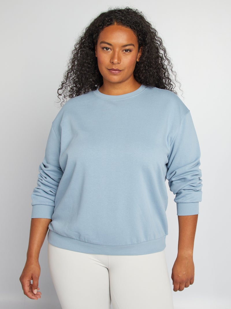 Sweat oversize Bleu - Kiabi