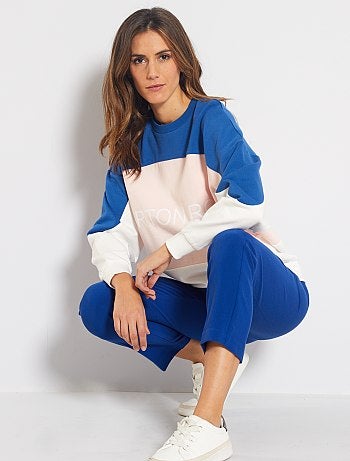 Sweat oversize colorblock