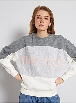 Sweat oversize colorblock - Kiabi