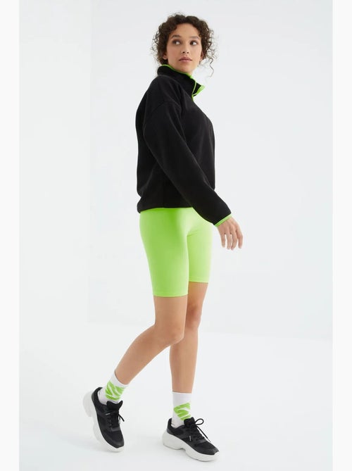 Sweat oversize en velours pelucheux à demi-zip tommy - Kiabi