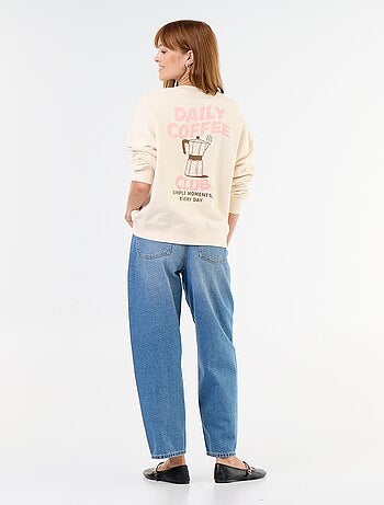 Sweat oversize imprimé