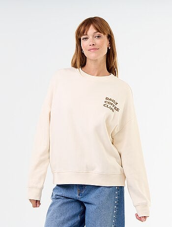 Sweat oversize imprimé