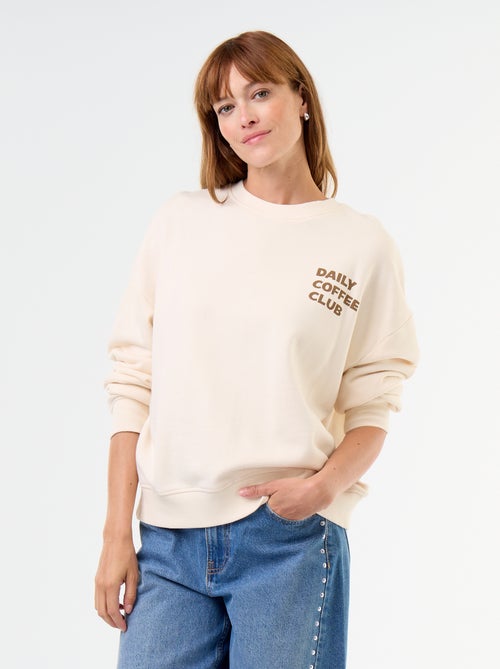 Sweat oversize imprimé - Kiabi Sweat oversize imprimé - Kiabi