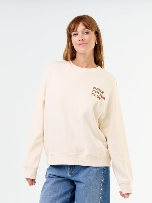 Sweat oversize imprimé - Kiabi Sweat oversize imprimé - Kiabi