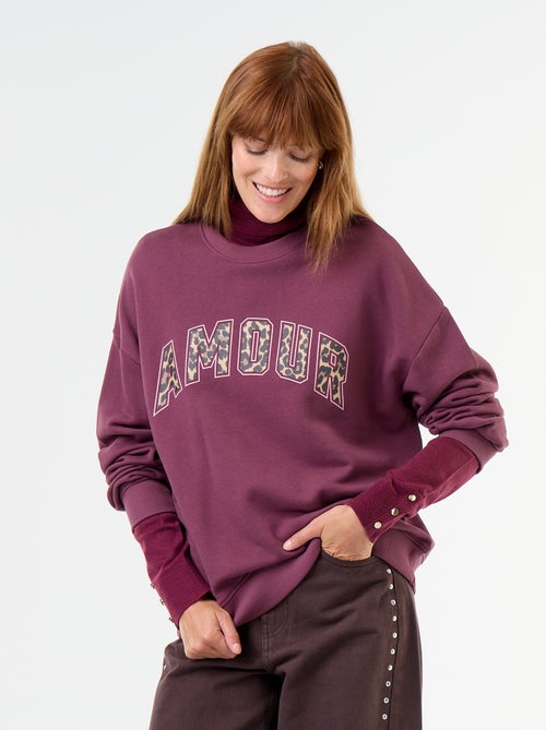 Sweat oversize imprimé - Kiabi Sweat oversize imprimé - Kiabi