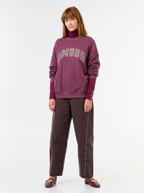 Sweat oversize imprimé - Kiabi Sweat oversize imprimé - Kiabi