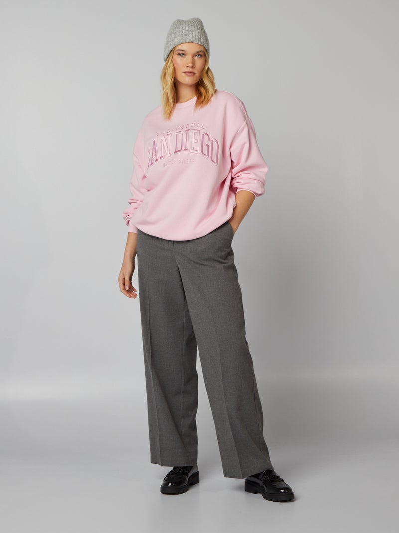 Sweat oversize Rose - Kiabi