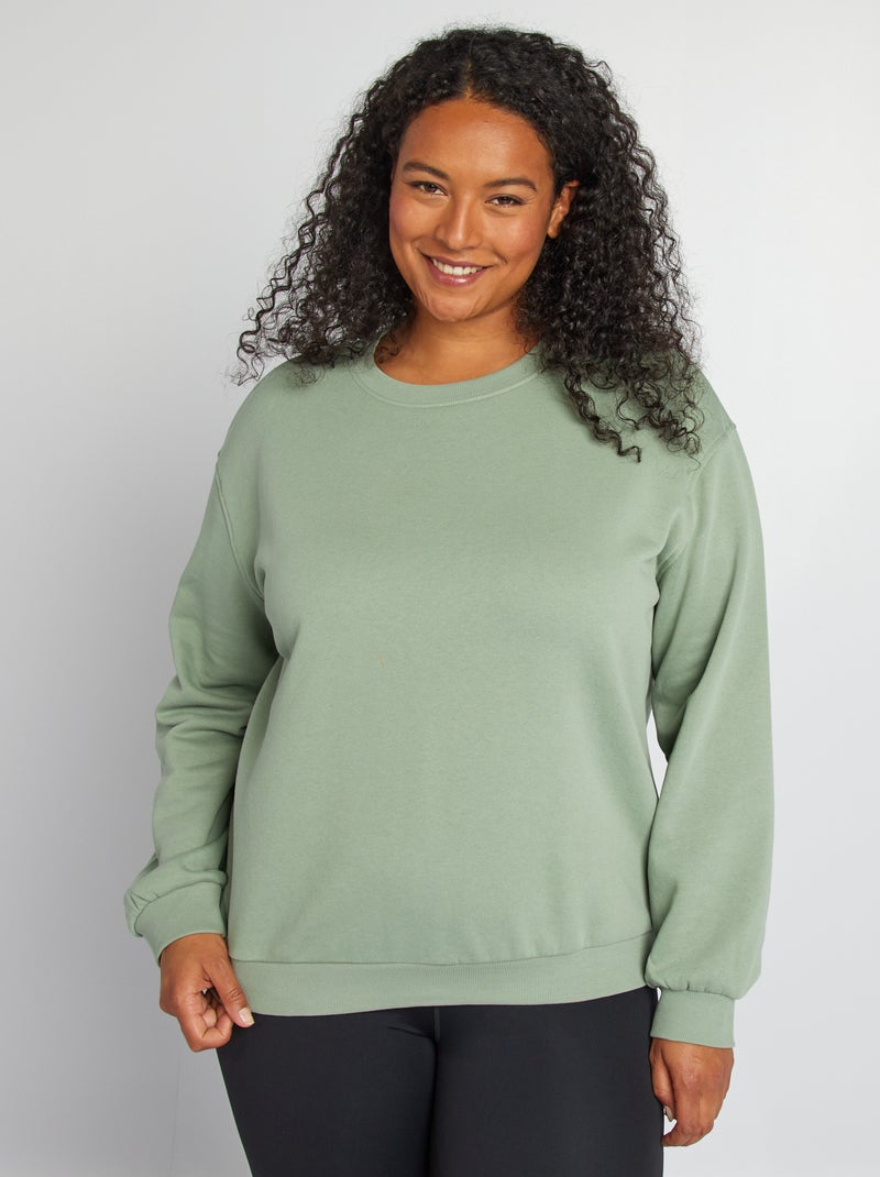 Sweat oversize Vert - Kiabi