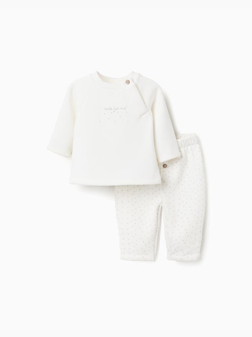 Sweat + pantalon à doublure en peluche - Kiabi