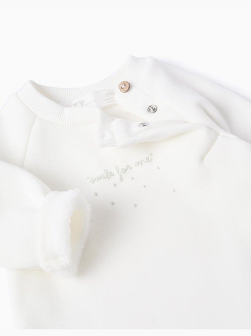 Sweat + pantalon à doublure en peluche - Kiabi