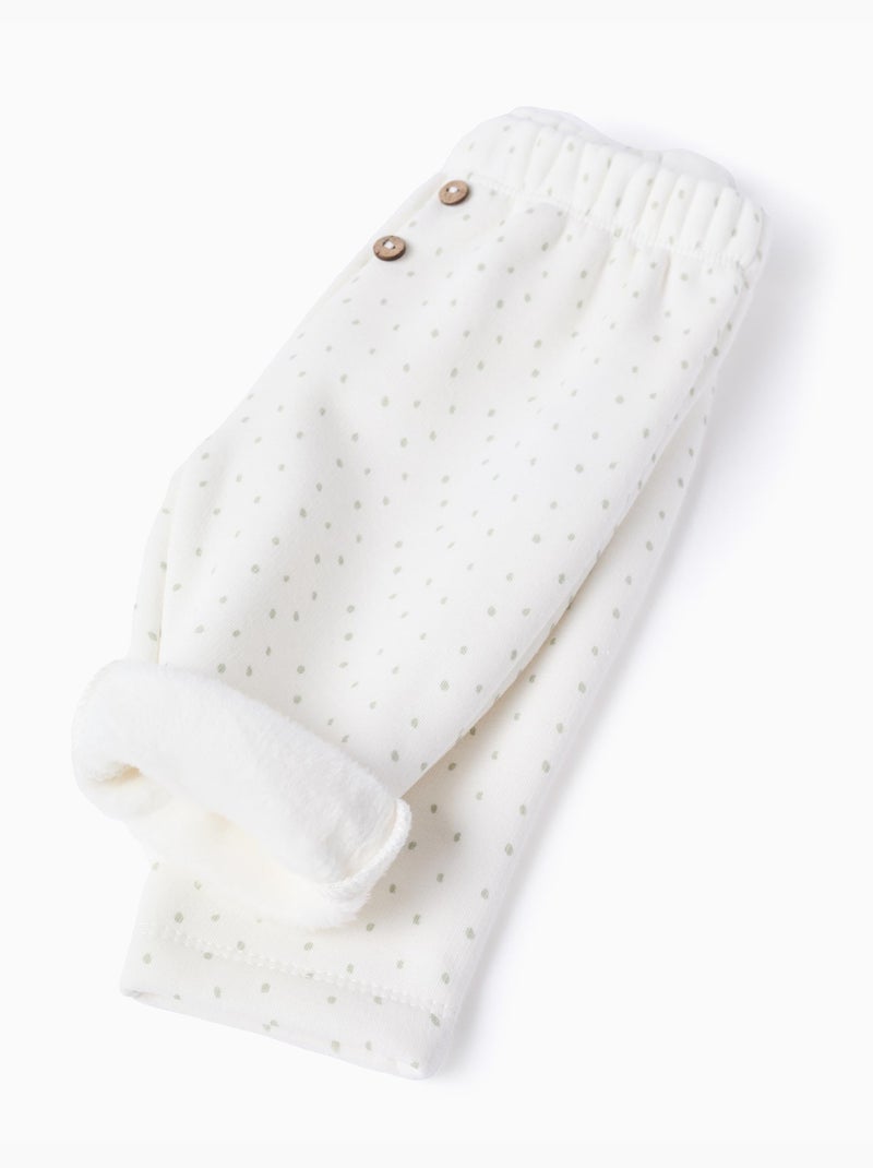 Sweat + pantalon à doublure en peluche Blanc - Kiabi