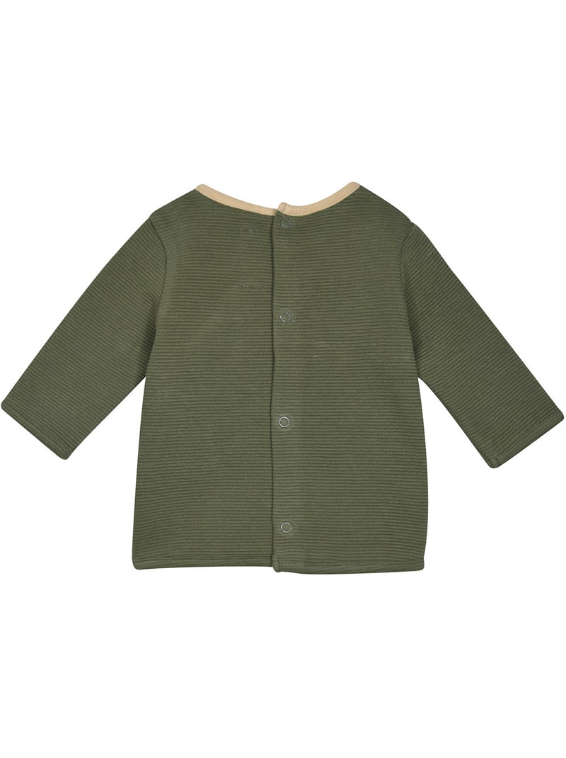 Sweat pantalon bavoir soan maille Vert - Kiabi