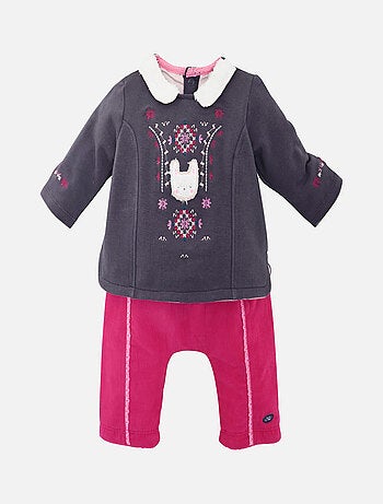 SWEAT + PANTALON BEBE FILLE FOLKLORE BABY