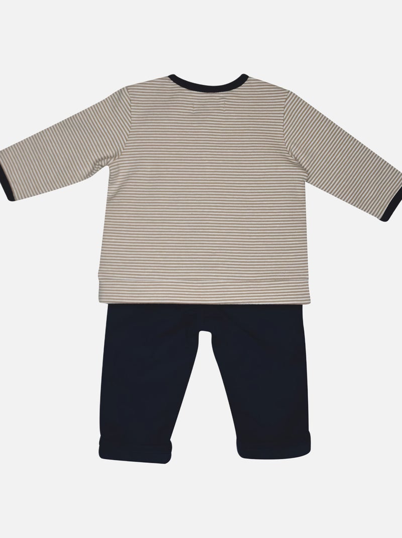 SWEAT PANTALON BEBE FRANCESCO Blanc - Kiabi