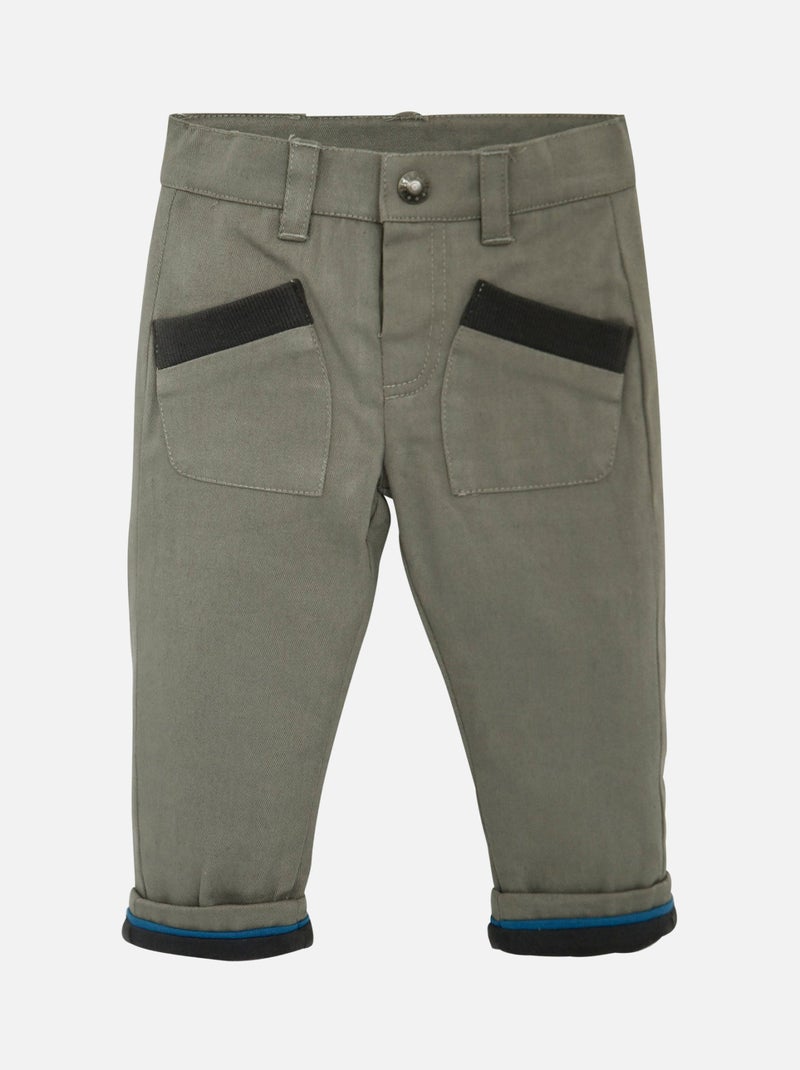 SWEAT + PANTALON BEBE GARCON KAKI Vert - Kiabi