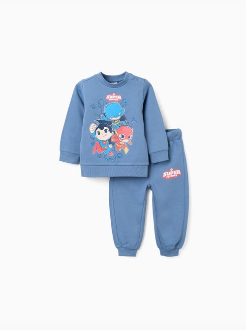 Sweat + pantalon de jogging en coton peigné avec Super Friends - Kiabi