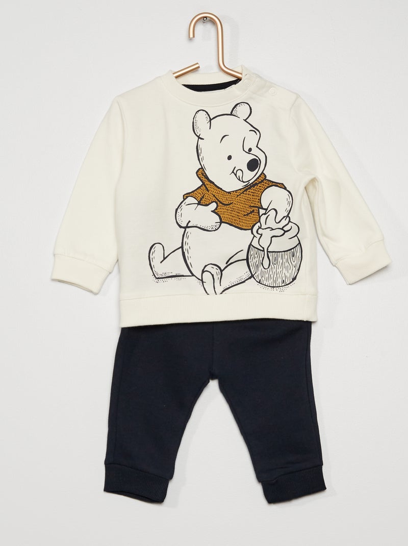 Sweat + pantalon 'Disney' blanc winnie - Kiabi
