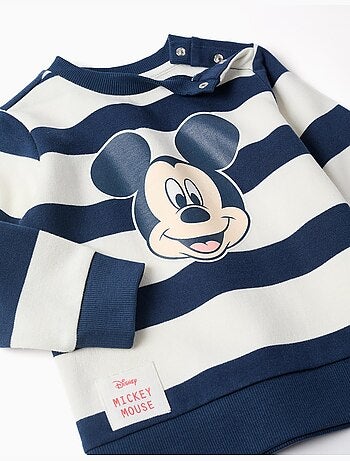 Sweat + pantalon en coton peigné avec Mickey