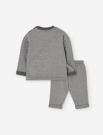 Sweat + pantalon en coton peigné
