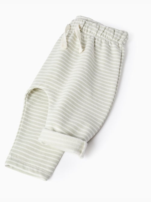 Sweat + pantalon en coton peigné - Kiabi