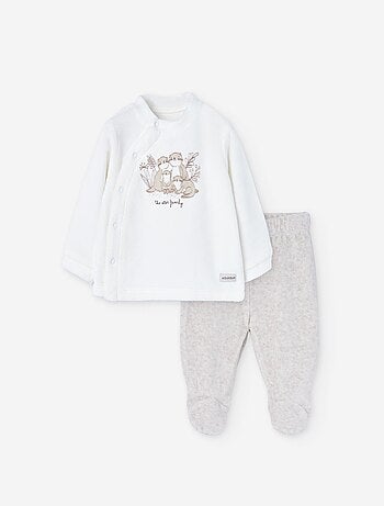 Sweat + pantalon en coton recyclé