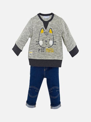 SWEAT + PANTALON GARCON JEAN
