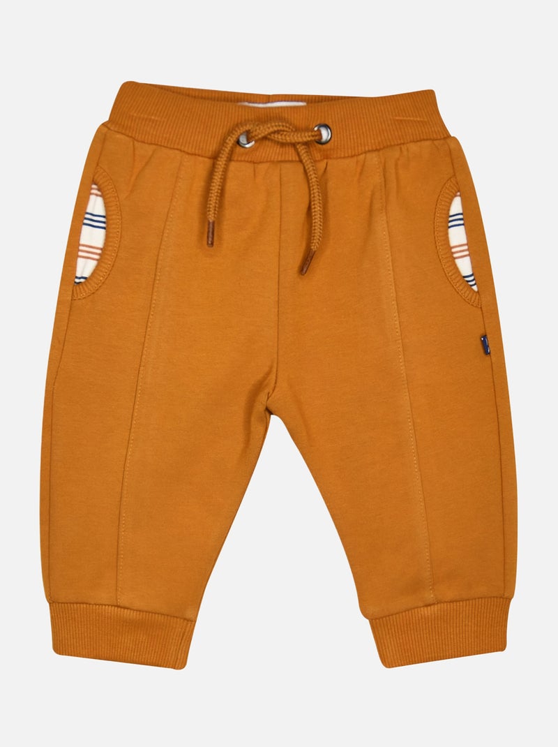 SWEAT PANTALON ILYES MOLLETON BEBE Bleu - Kiabi