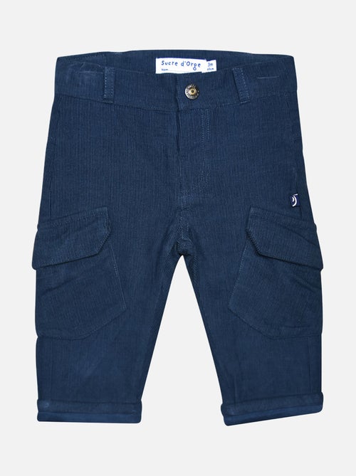 SWEAT PANTALON ISMAËL VELOURS COTELE BEBE - Kiabi