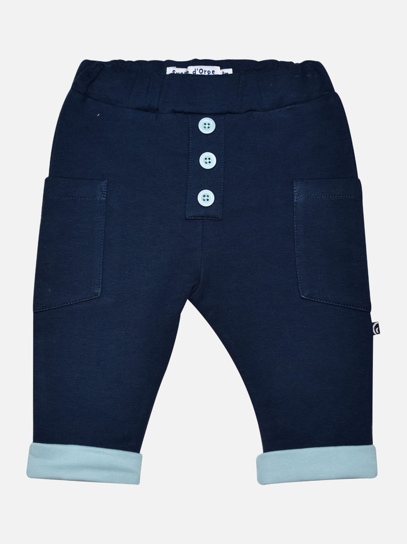 SWEAT PANTALON JAROD MOLLETON BEBE Marron - Kiabi