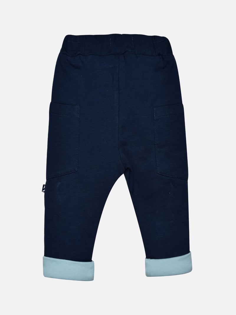 SWEAT PANTALON JAROD MOLLETON BEBE Marron - Kiabi
