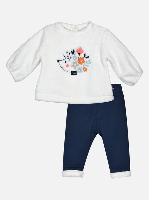 SWEAT PANTALON JEMINA MAILLE BEBE - Kiabi